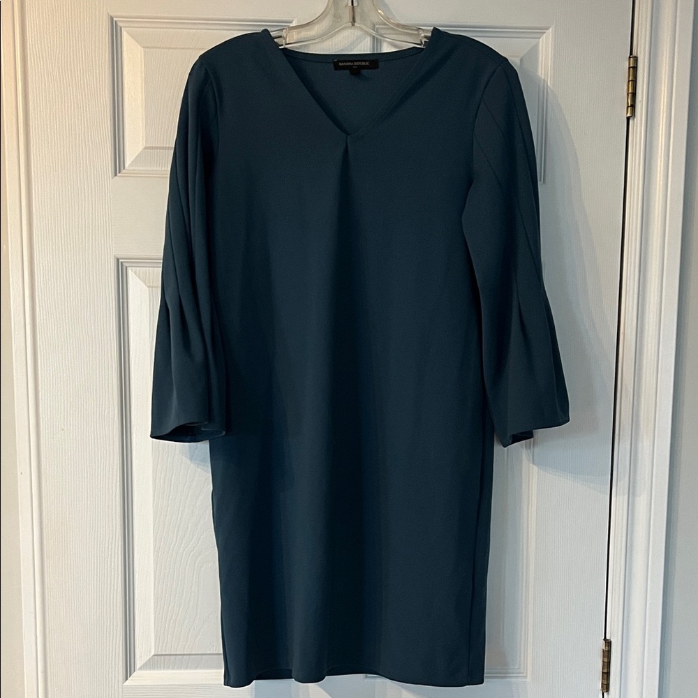 Banana Republic Deep Blue Long Sleeve Dress - Picture 1 of 3